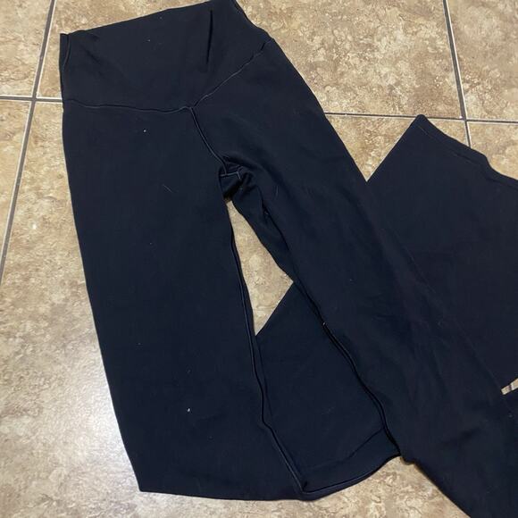 Offline By Aerie Black Real Me Xtra Flare Leggings Hi Rise Split Leg Size XS - Picture 2 of 11